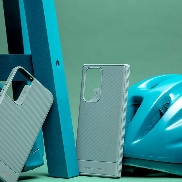 zagg samsung galaxy s22 phone cases with bike helmet and roller blades