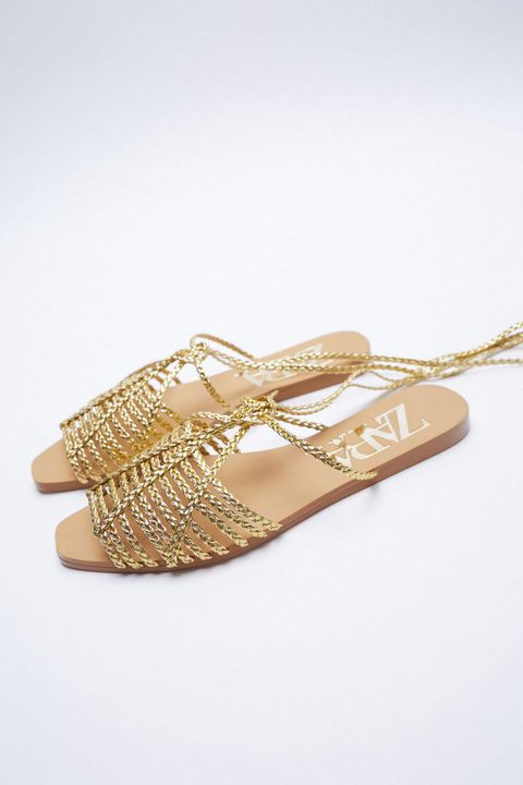 Secreto graduado favorito 3 sandalias planas de Zara tan bonitas que no llegarán a verano