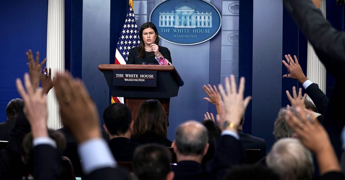 White House Reporters Should Boycott Sarah Sanders' Press Briefings