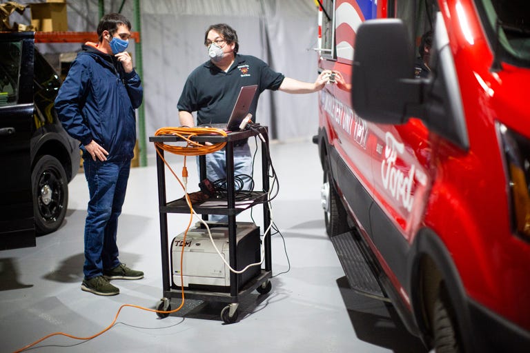 ford workers test heat control software