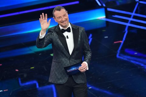 sanremo, italy march 02 amadeus presents the 71th sanremo music festival 2021 at teatro ariston on march 02, 2021 in sanremo, italy photo by jacopo raule daniele venturelligetty images