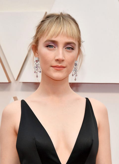 Saoirse Ronan Just Debuted Bangs And A Butterfly Clip On The