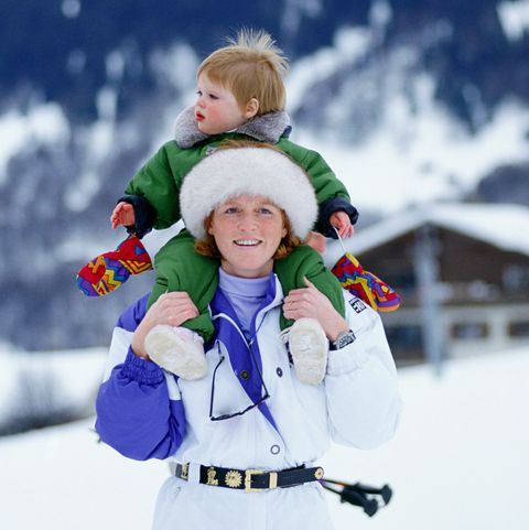 Duchess Of York And Eugenie In Klosters
