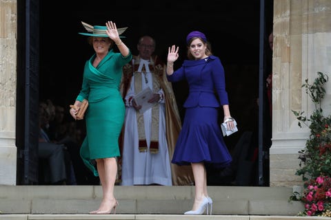 sarah ferguson was front and center at daughter princess eugenie s
