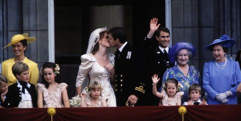 kissSarah Ferguson and Prince Andrew Wedding