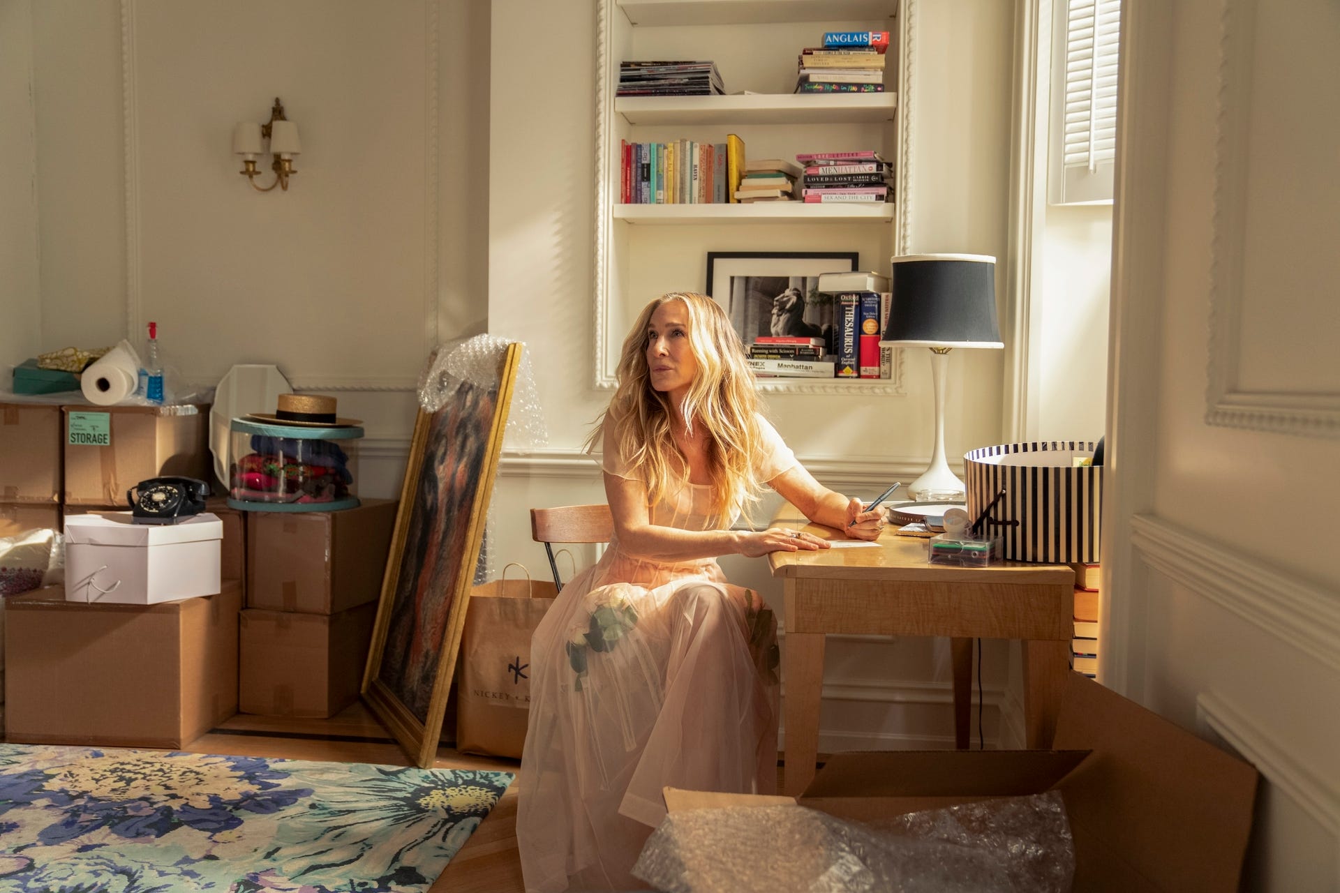 Honestly, Carrie Bradshaw's Bedding is Pure CHAOS