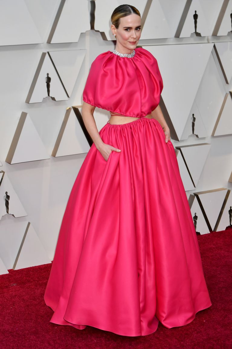 oscars pink dress 2019