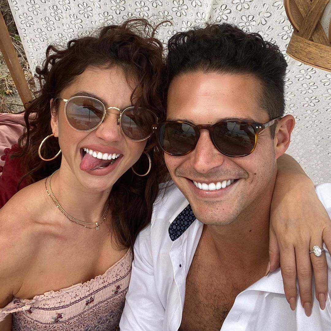 Just Before Wells Adams Wed, Sarah Hyland Has Her Bachelorette Party