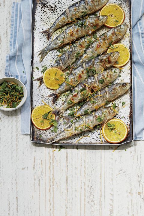 sardinas con gremolata de naranja