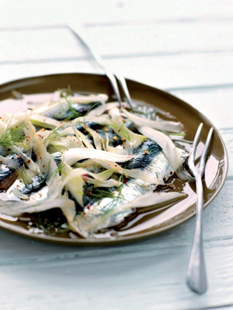 Sardines in venkel-koriandervinaigrette Sardines in venkel-koriandervinaigrette