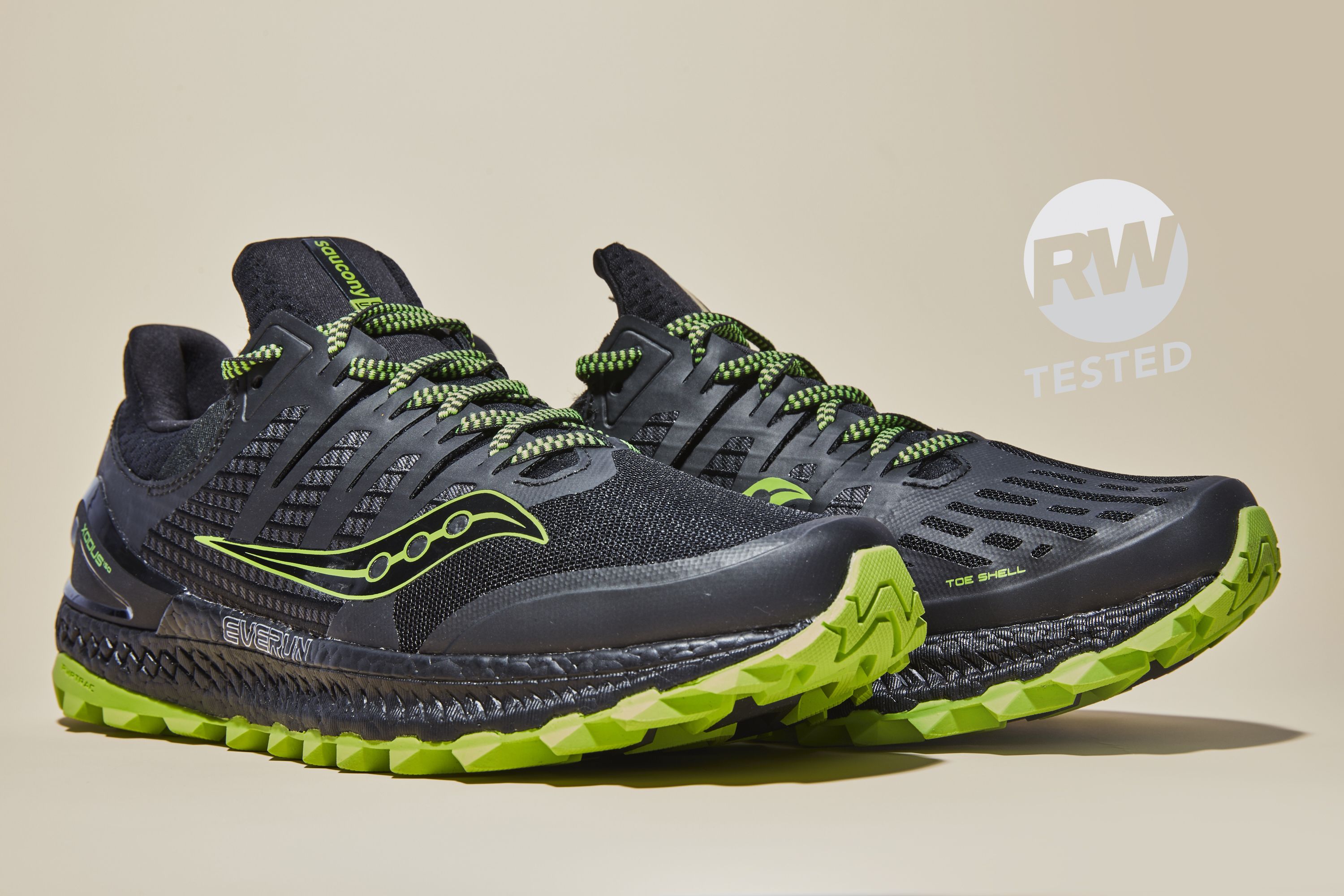 Green/Aqua Saucony Xodus ISO 3 Womens Trail Running Shoes 