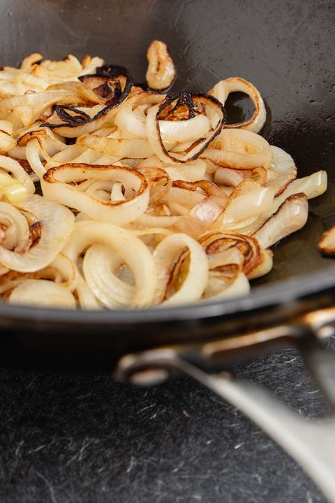 sautéing onions