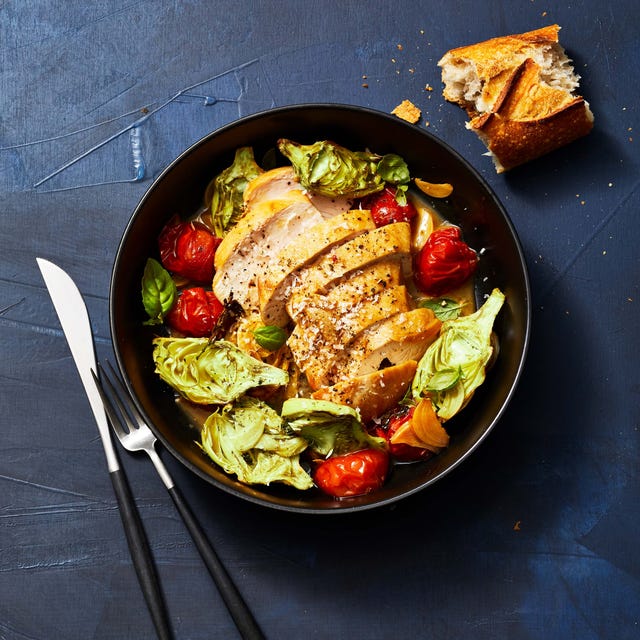 Sautéed Chicken and Tomatoes With Roasted Artichokes sautéed chicken and tomatoes with roasted artichokes