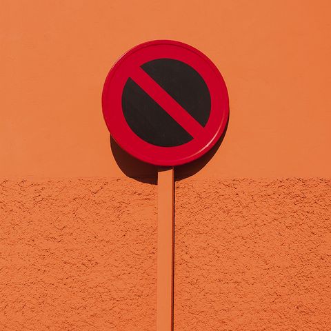 Sign indicating no entry or not allowed