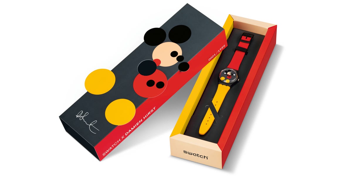 swatch damien hirst mickey