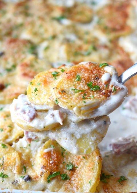 scalloped potato dinner ideas-parmesan