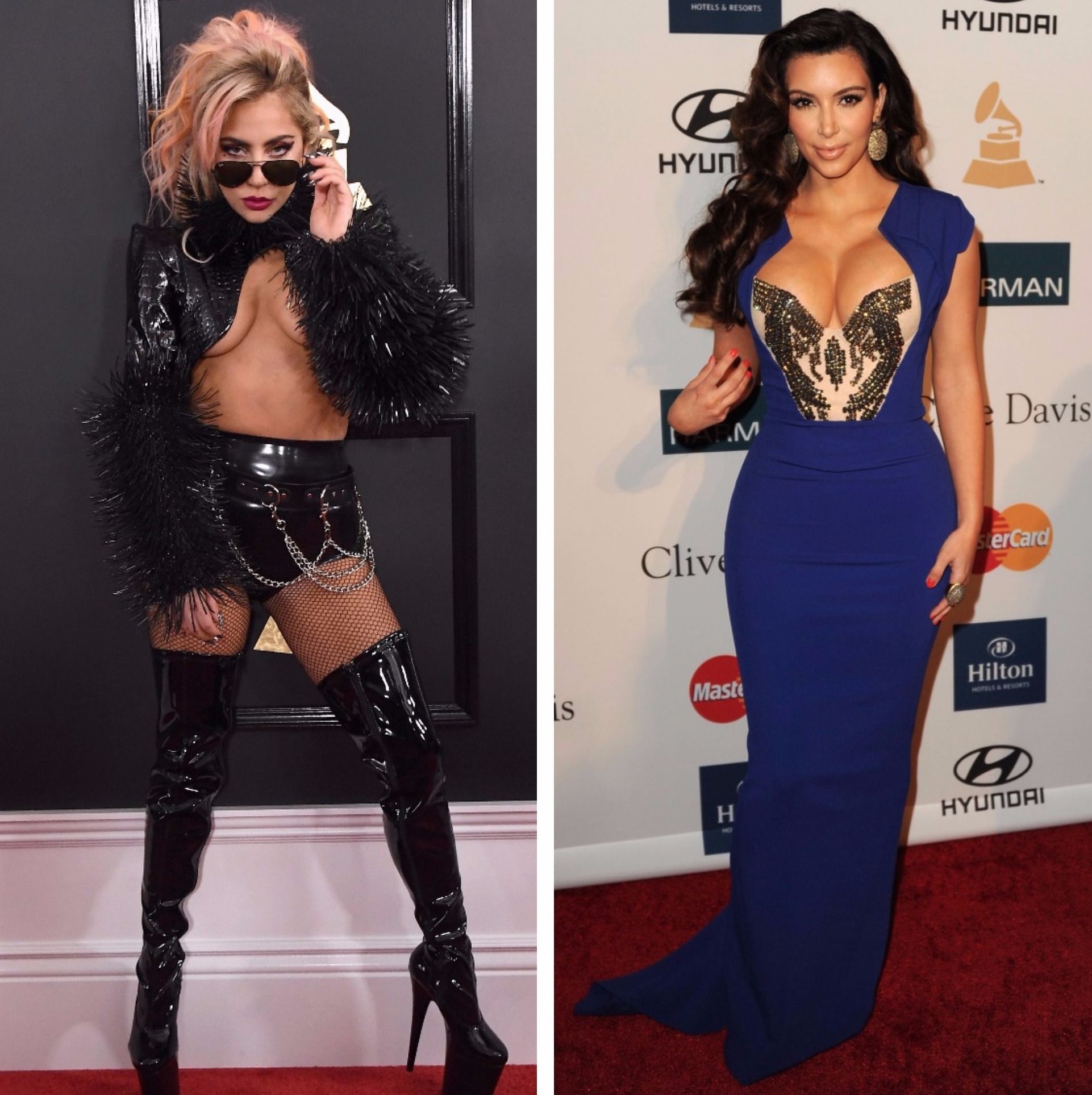 scandalous red carpet dresses