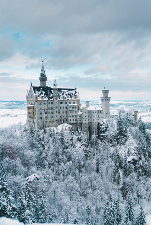 Scenic view of Neuschwanstein castle in Germany