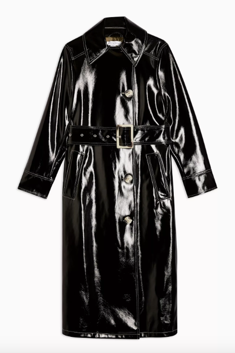 De leren trenchcoat maakt een comeback deze winter De leren trenchcoat maakt een comeback deze winter