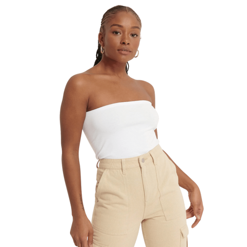 witte bandeau top