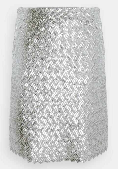 bruuns bazaar silver miniskirt at zalando