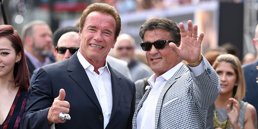 Stallone Y Arnold Se Reencuentran Tras La Pandemia Stallone Y Arnold Se Reencuentran Tras La Pandemia