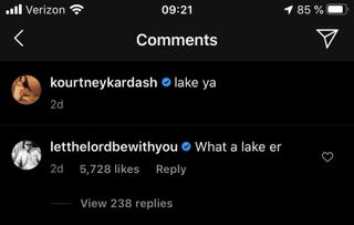 scott's comment to kourtney