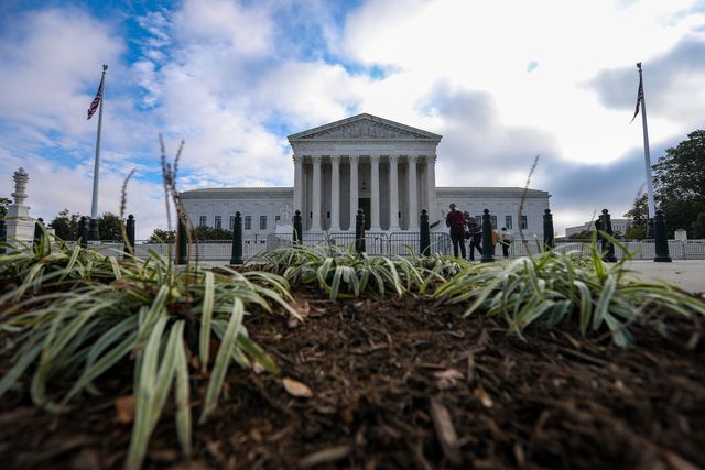 washington dc, usa   october 31 a view of the us supreme court on october 31, 2021, in washington, dc, unites states photo by yasin ozturkanadolu agency via getty images