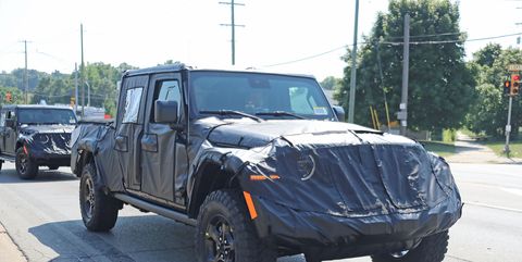 Jeep Wrangler Pickup Spied in Gnarly Off-Road Trim