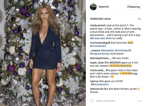 The Beyhive Thinks Beyonce Secretly Hinted She Was Expecting Twins Last December