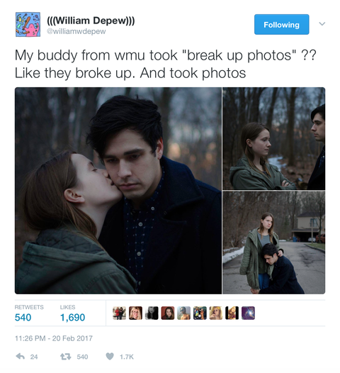 How A Break Up Photoshoot Became A Sad Meme Break Up Photos