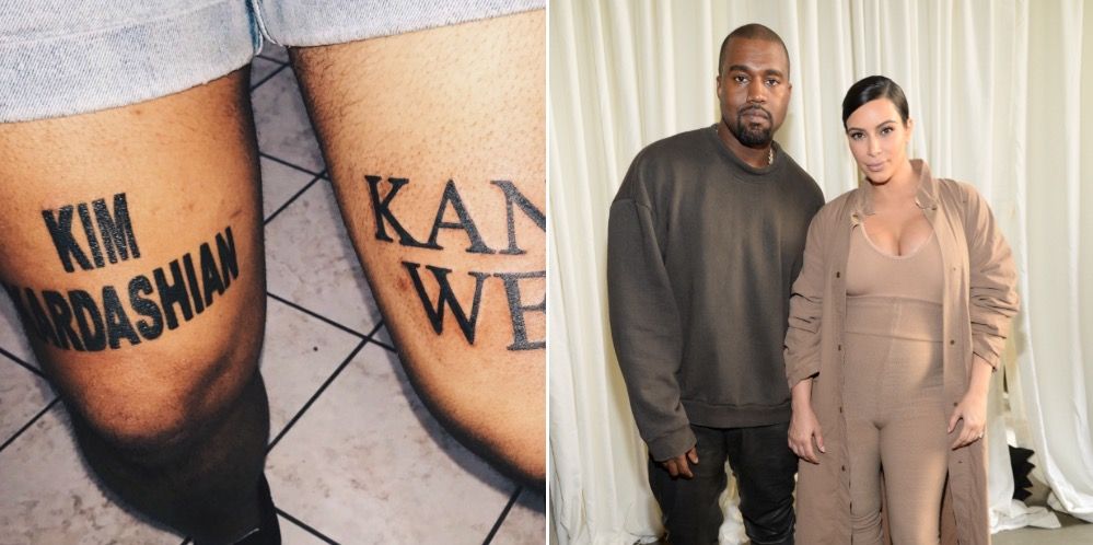 This Man Got Kim Kardashian And Kanye West S Full Names Tattooed On His Legs