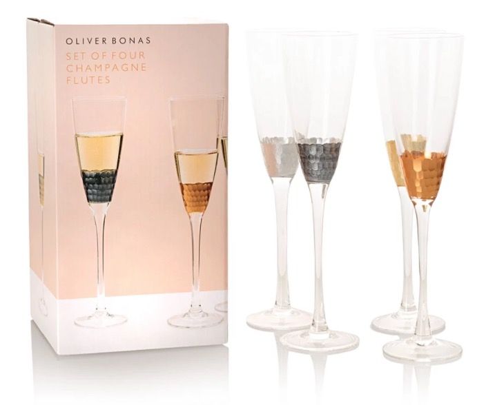 oliver bonas prosecco glasses