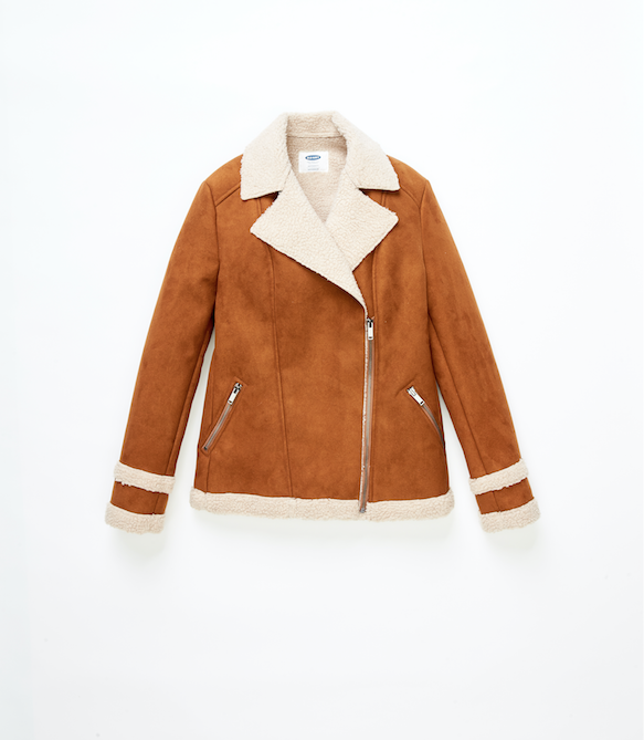 old navy shearling coat