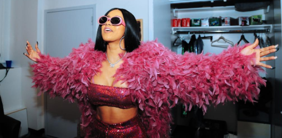 cardi b pink outfit