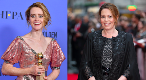 Olivia Colman and Claire Foy
