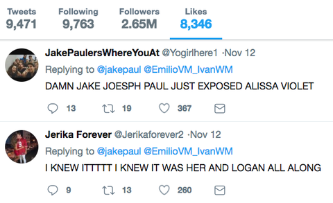Jake Paul Accuses Alissa Violet of
