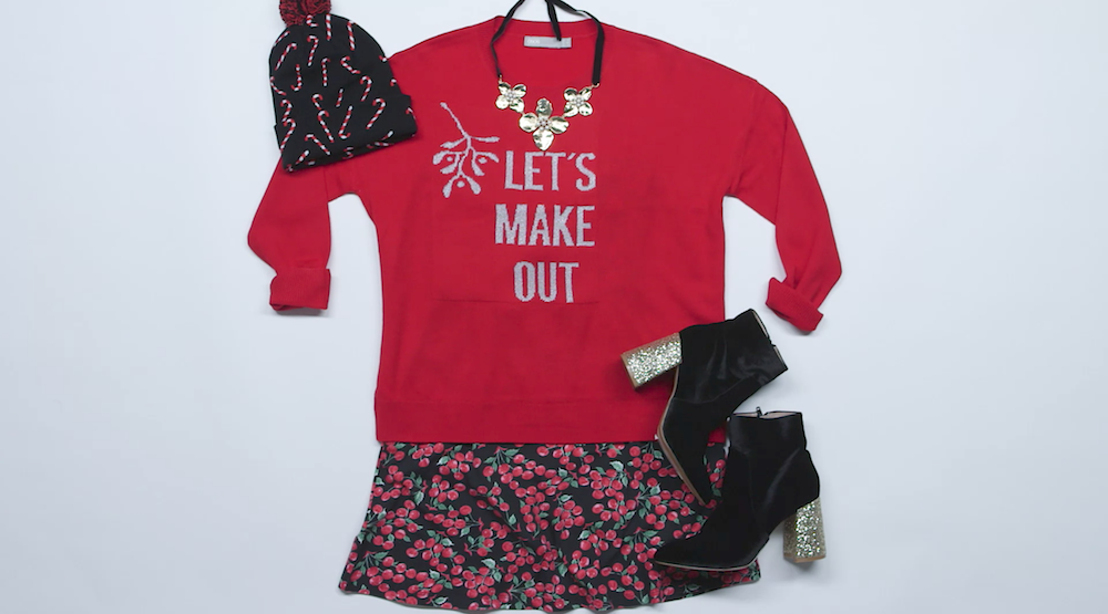 cute ugly christmas sweater outfits