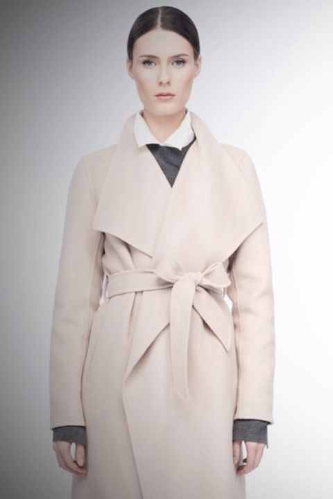 Meghan Markle's white coat - engagement Line The Label coat
