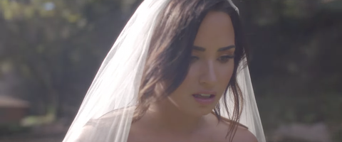 Demi Lovato Gets Left At The Altar In Devastating Music Video For Demi Lovato Wedding Dress