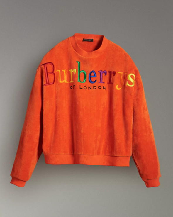 rainbow burberry sweater