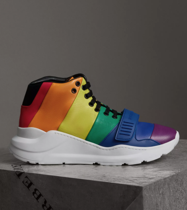 rainbow burberry shoes