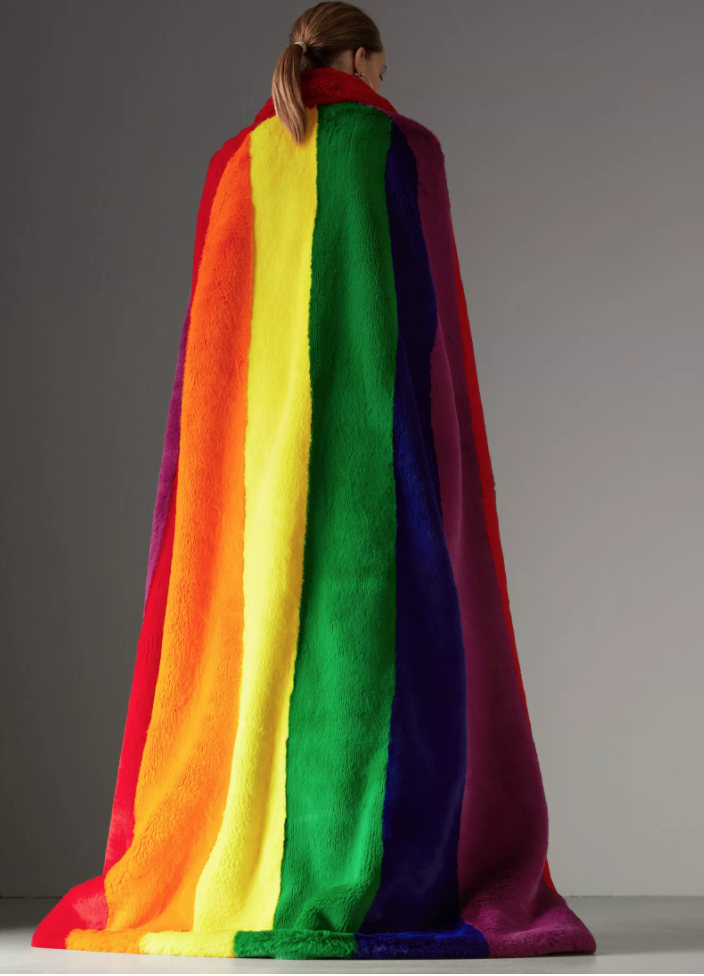rainbow burberry coat