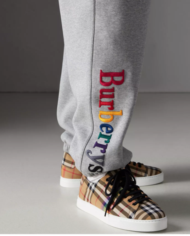 rainbow burberry sweatpants