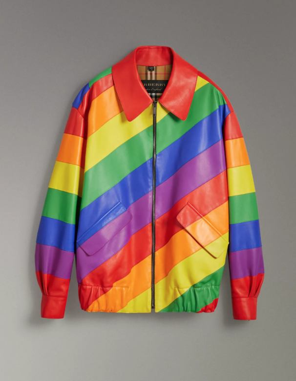 rainbow burberry coat