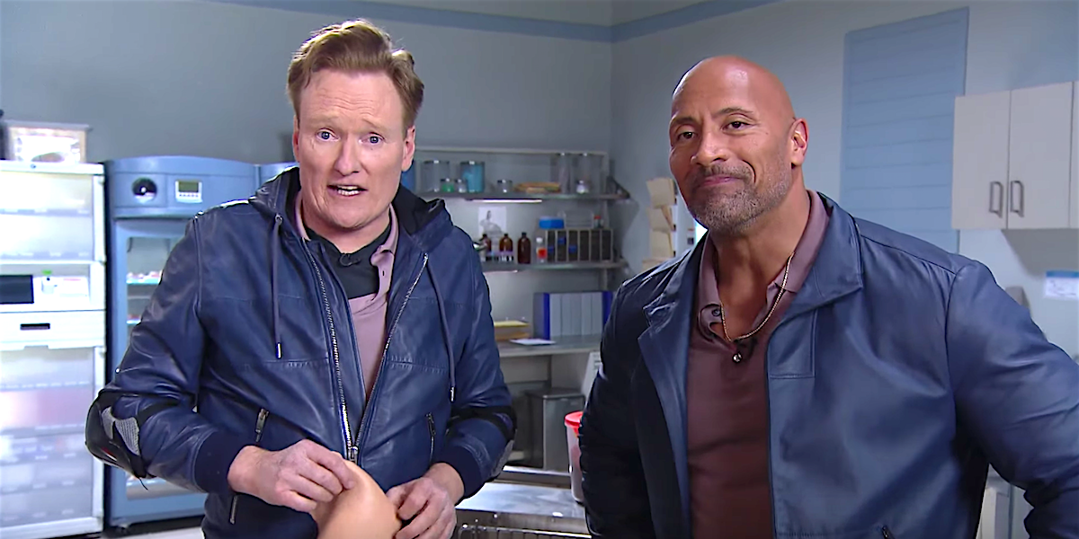 Conan O'Brien and Dwayne Johnson Are a Hell of a Comedy Duo