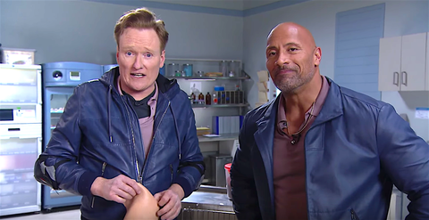 pix Conan O'brien Height conan o brien and dwayne johnson are a