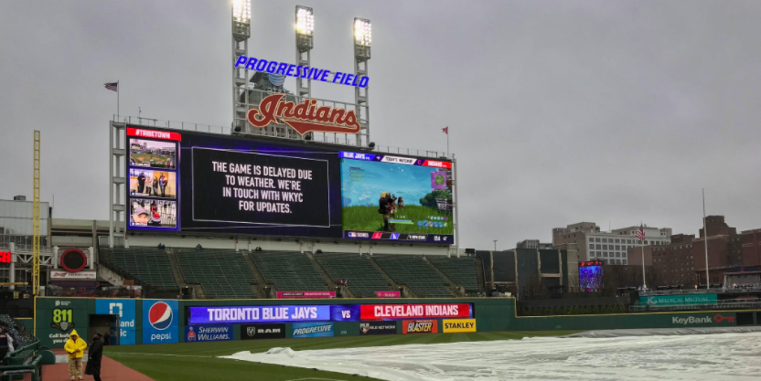 Rained Out Baseball Team Turns to Jumbotron Fortnite - 832 x 417 png 444kB