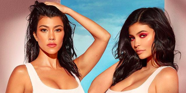 Kourtney Kardashian and Kylie Jenner Just Posted the HOTTEST Photo to Celebrate Their Collab