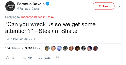 wendy s and steak n shake got into it on twitter and it s hilarious